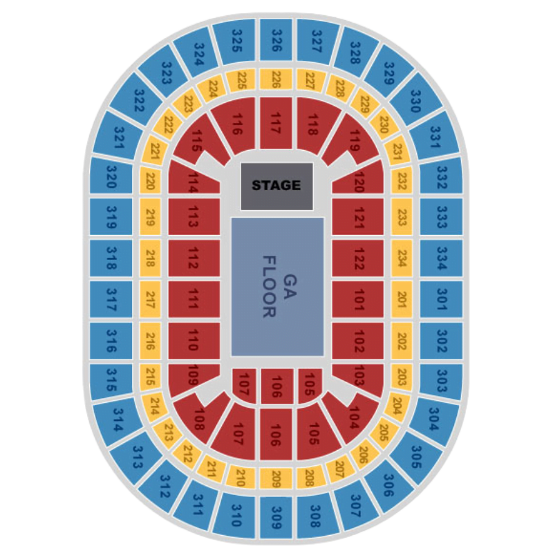 Seat Map United Center - Live Music Venue in Chicago, United States - Travel2Concert