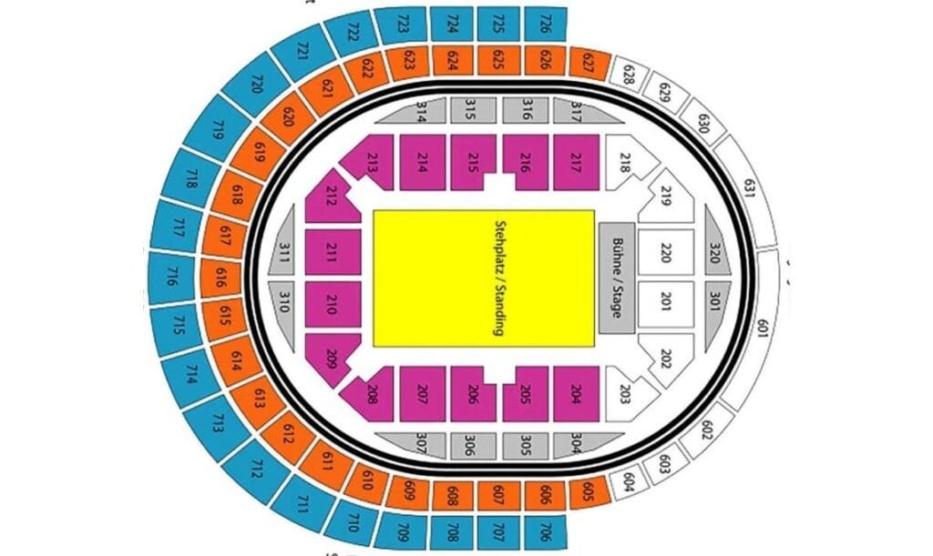 Map LANXESS Arena - Live Music Venue in Cologne, Germany - Travel 2 Concert
