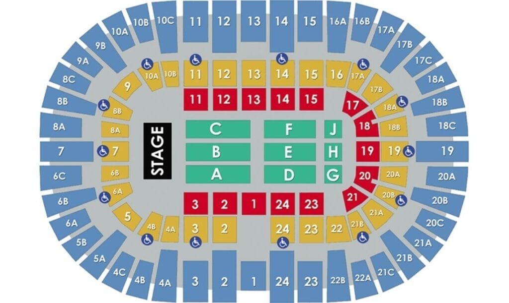 Map Pechanga Arena - Live Music Venue in San Diego, USA - Travel 2 Concert