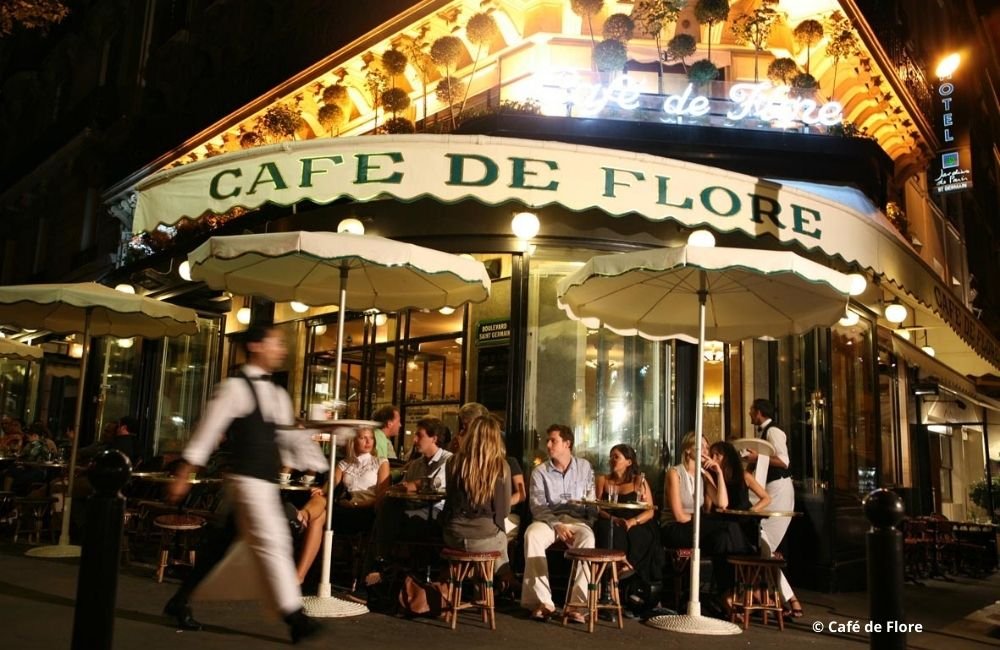 Café de Flore - Jim Morrison in Paris, France - Travel 2 Concert