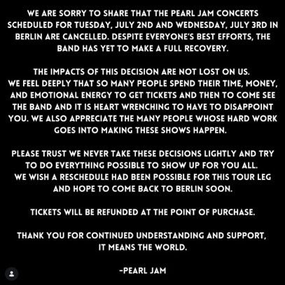 Concert is Cancelled - Travel 2 Concert