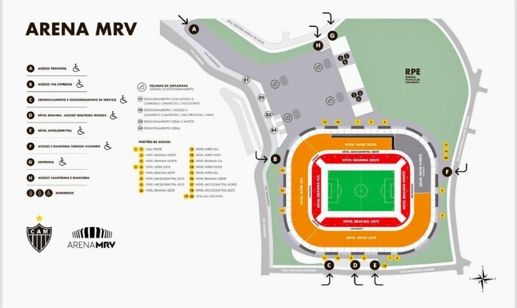 Map Arena MRV - Live Music Venue in Belo Horizonte, Brazil - Travel 2 Concert