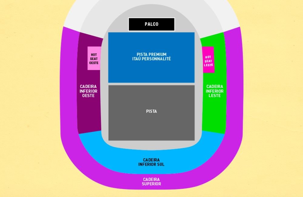 Seat Map Nubank Parque - Live Music Venue in São Paulo - Travel2Concert