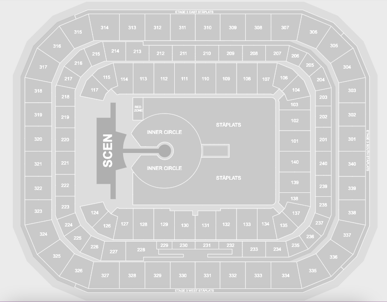 Map Strawberry Arena Stockholm U2